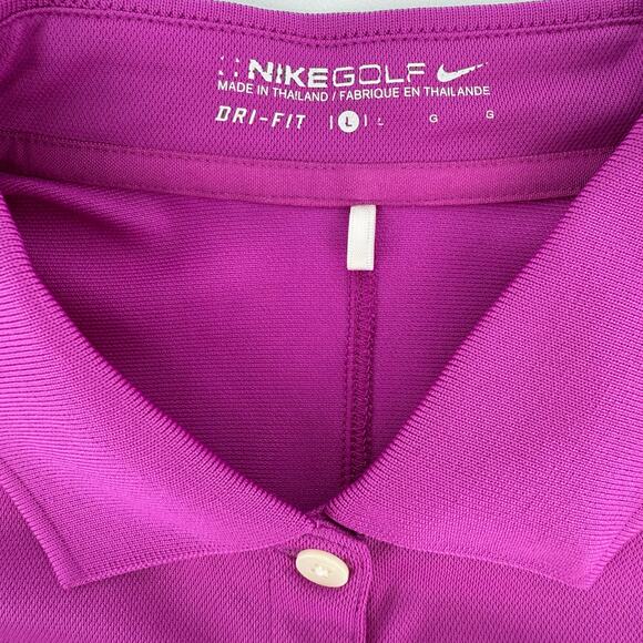 Nike Golf Sleeveless Polo, Magenta, L - Picture 8 of 8
